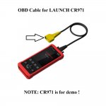 OBD II 16Pin Cable Diagnostic Cable for LAUNCH CR971 CReader 971